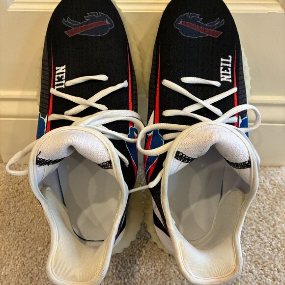 Mens' Custom Buffalo Bills Sneakers Size 8.5 - Picture 6 of 8